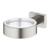 Тримач для склянки або мильниці Grohe Essentials Cube 40508DC1 Сталь