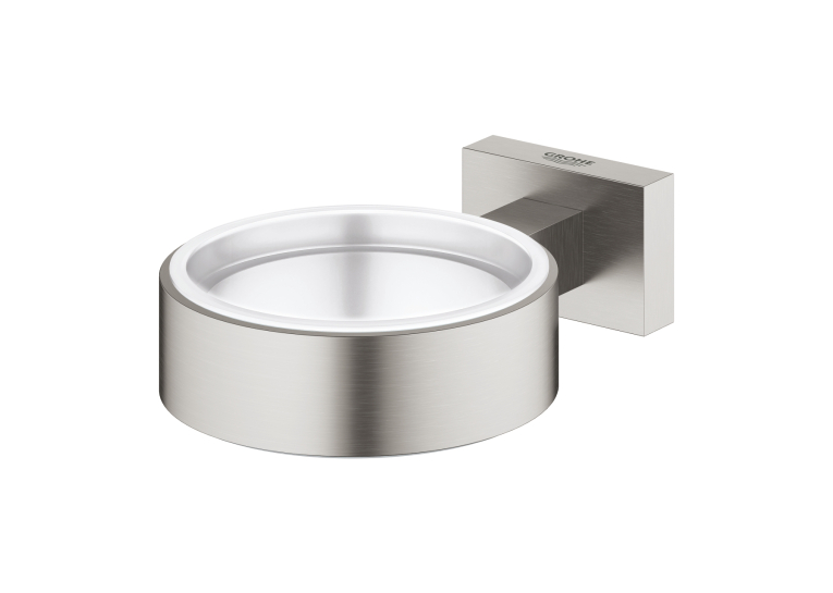 Тримач для склянки або мильниці Grohe Essentials Cube 40508DC1 Сталь