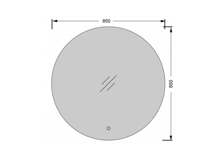 Дзеркало з LED підсвіткою Мойдодир Eclipse 85x85 S з сенсором 00-0007949