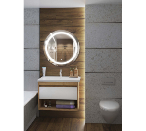 Зеркало с LED подсветкой Мойдодыр Sunny 70x70 с сенсором 00-0006243