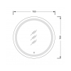 Дзеркало з LED підсвіткою Мойдодир Sunny 70x70 з сенсором 00-0006243