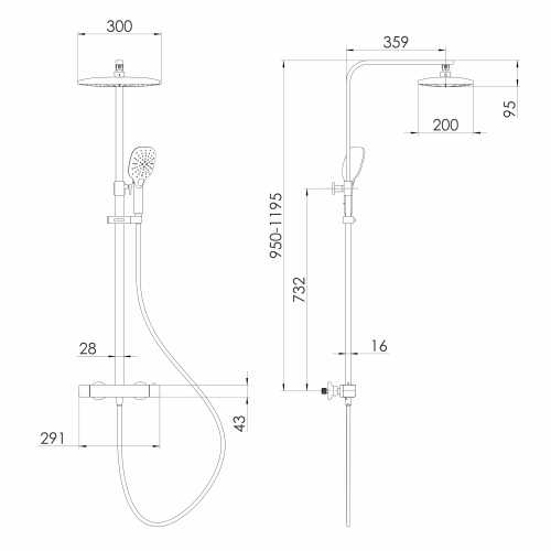 Душова система Volle SISTEMA D, de la noche 1599.090104