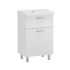 Напольная тумба с умывальником RJ FLORA-B 80см, (умывальник Moduo, K116-013), белая RJFU039-0180WHSET(RJFU039-0180WH+K116-013)