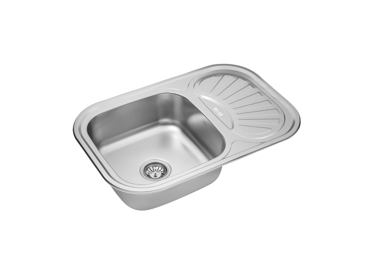 Кухонна мийка Kroner KRP Satin - 7549 (0.8 мм) CV022782