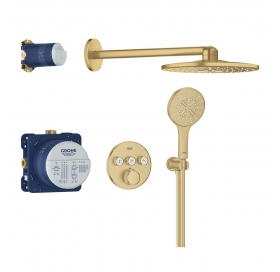 Душова система прихованого монтажу Grohe Grohtherm SmartControl Brushed Gold 348..