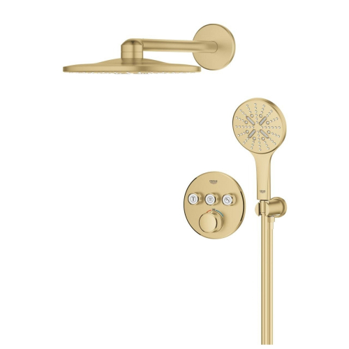 Душева система прихованого монтажу Grohe Grohtherm SmartControl Brushed Gold 34863GN0 Золото матове