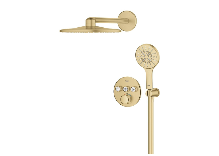 Душева система прихованого монтажу Grohe Grohtherm SmartControl Brushed Gold 34863GN0 Золото матове