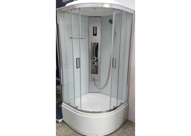 Душовий бокс VERONIS BV-4-90 хром 90х90х220 VE-BV490WHITECHR