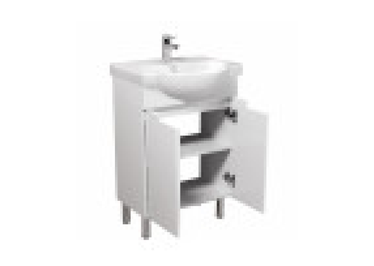 Тумба Мойдодир Tetris White 65 з умивальником Freja 65 00-0008039
