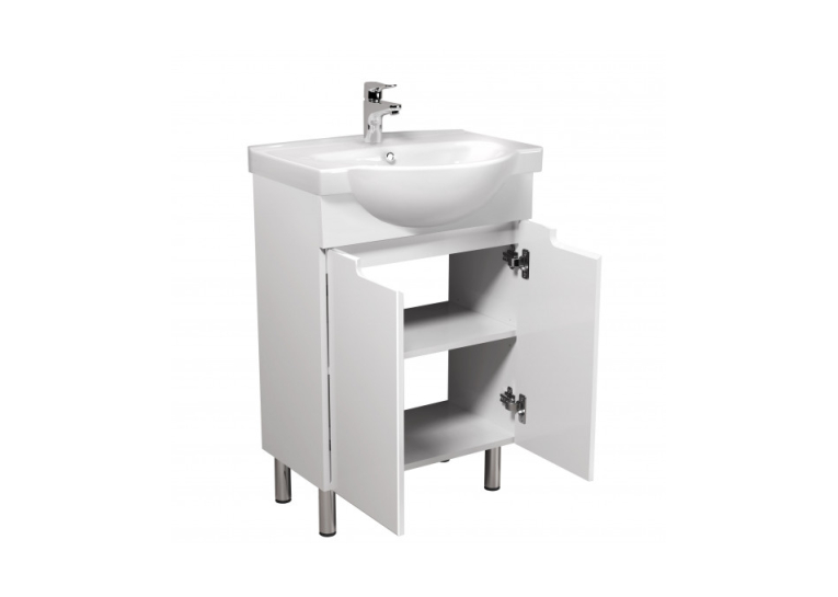 Тумба Мойдодир Tetris White 65 з умивальником Freja 65 00-0008039