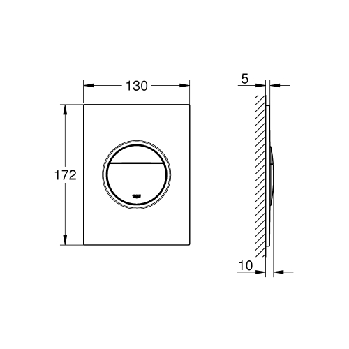 Панель змиву GROHE Nova Cosmopolitan S (37601GL0) Золото
