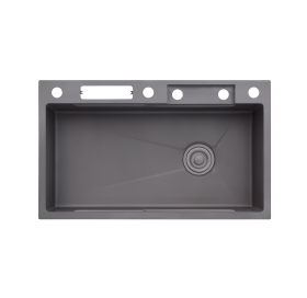 Кухонна мийка Kroner KRP Schwarze - SET7545NG PVD (3.0/0.8 мм) CV033806