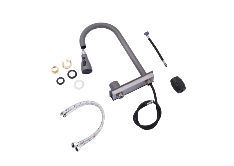 Кухонна мийка Kroner KRP Schwarze - SET7545NG PVD (3.0/0.8 мм) CV033806
