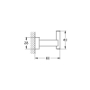 Гачок для банного халата Grohe Essentials Cube 40511DC1 Графіт