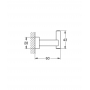 Крючок для банного халата Grohe Essentials Cube 40511DC1