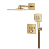 Душева система прихованого монтажу Grohe SmartActive 310 Cube, Grohtherm SmartControl 34864GL0 Золото