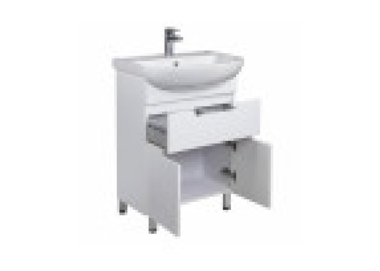 Тумба Мойдодир Тетріс 60 з умивальником Arteco 60 біла 00-00001864