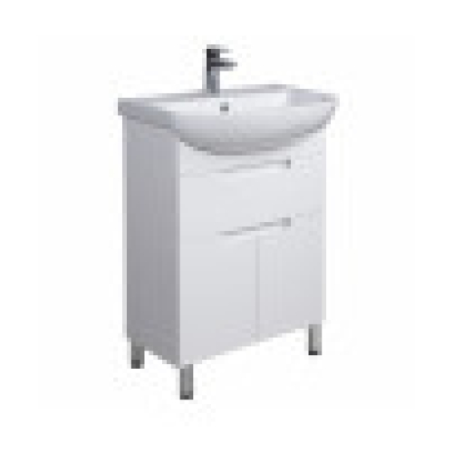 Тумба Мойдодир Тетріс 60 з умивальником Arteco 60 біла 00-00001864