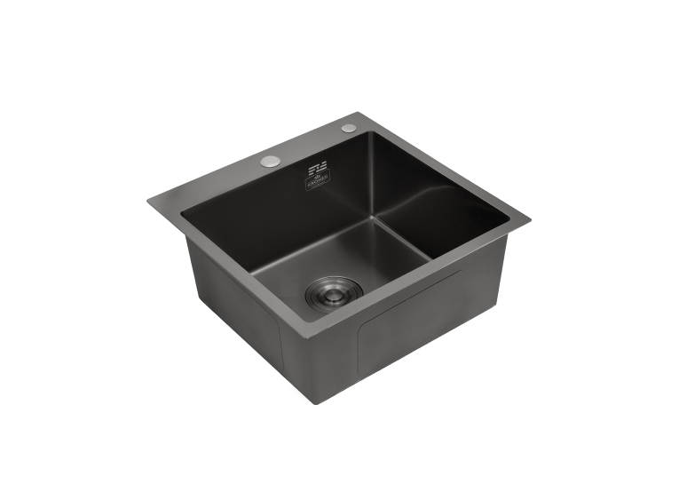 Кухонная мойка Kroner KRP Schwarze - 4545HM PVD (3.0/1.0 мм) CV033856