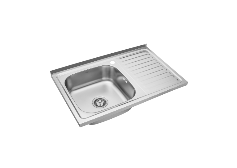 Накладная кухонная мойка Kroner KRP Satin - 5080L (0.8 мм) CV022820