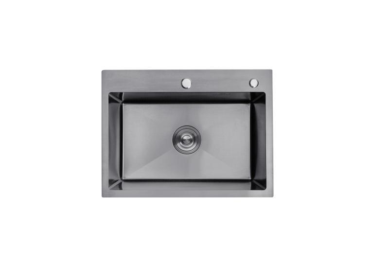 Кухонна мийка Kroner KRP Schwarze - 5843HM PVD (3.0/1.0 мм) CV022794