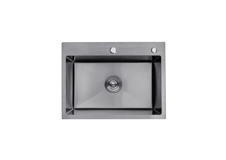 Кухонна мийка Kroner KRP Schwarze - 5843HM PVD (3.0/1.0 мм) CV022794