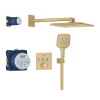 Душовий комплект Grohe SmartActive 310 + Grohe Grohtherm SmartControl Brushed Cool sunrise 34864GN0 Золото матове