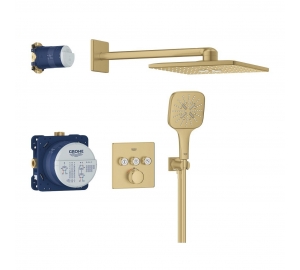 Душовий комплект Grohe SmartActive 310 + Grohe Grohtherm SmartControl Brushed Cool sunrise 34864GN0 Золото матове