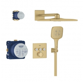 Душовий комплект Grohe SmartActive 310 + Grohe Grohtherm SmartControl Brushed Cool sunrise 34864GN0