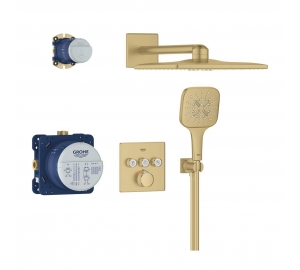 Душовий комплект Grohe SmartActive 310 + Grohe Grohtherm SmartControl Brushed Cool sunrise 34864GN0 Золото матове