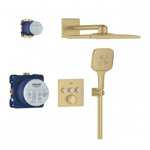 Душевой комплект Grohe SmartActive 310 + Grohe Grohtherm SmartControl Brushed Cool sunrise 34864GN0