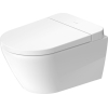 Унітаз підвісний Duravit SensoWash D-Neo, безобідковий з сидінням для унітазу з функцієй біде, білий 654000012004300