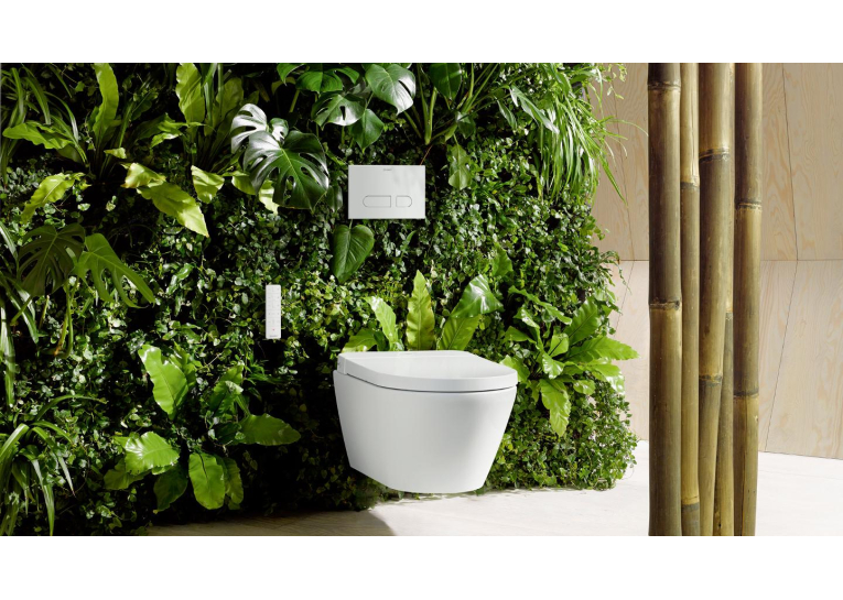 Унітаз підвісний Duravit SensoWash D-Neo, безобідковий з сидінням для унітазу з функцієй біде, білий 654000012004300