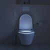 Унітаз підвісний Duravit SensoWash D-Neo, безобідковий з сидінням для унітазу з функцієй біде, білий 654000012004300