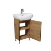 Тумба Мойдодир Dakota Craft 50 з умивальником Solo 50 дуб крафт 00-0008565