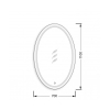 Дзеркало з LED підсвіткою Мойдодир Magda 110x70 з сенсором 00-0006336