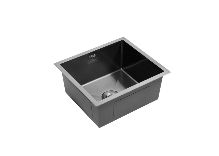 Кухонная мойка Kroner KRP Schwarze - 4843HM PVD (3.0/1.0 мм) CV022792