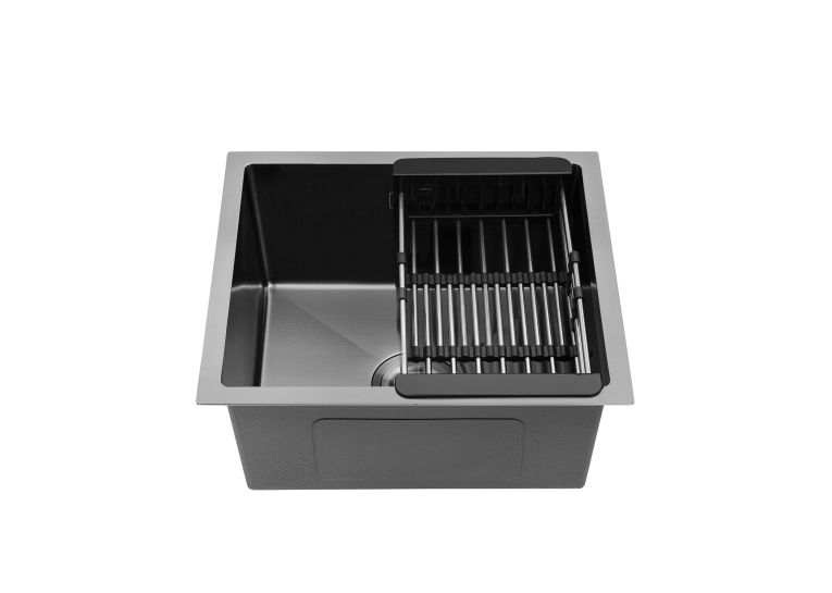 Кухонная мойка Kroner KRP Schwarze - 4843HM PVD (3.0/1.0 мм) CV022792