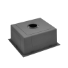 Кухонная мойка Kroner KRP Schwarze - 4843HM PVD (3.0/1.0 мм) CV022792
