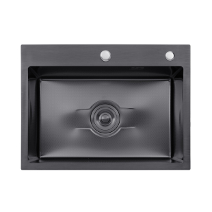Кухонна мийка Kroner KRP Derby - 5843HM PVD (2,5/0,5 мм) CV027241