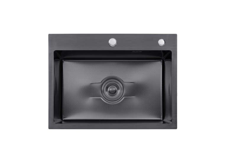 Кухонна мийка Kroner KRP Derby - 5843HM PVD (2,5/0,5 мм) CV027241