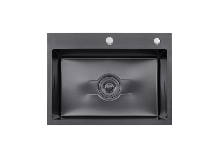 Кухонна мийка Kroner KRP Derby - 5843HM PVD (2,5/0,5 мм) CV027241