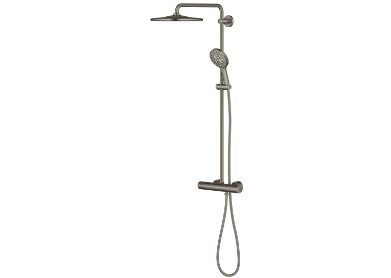 Душова система з термостатом для настінного монтажу Grohe Rainshower Smartactive 310 26836AL0 Графіт матовий