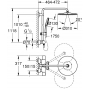 Душевая система с термостатом для настенного монтажа Grohe Rainshower Smartactive 310 26836AL0