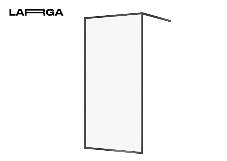 Душова кабіна типу Walk-in Larga 100х200, профіль чорний