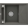 Мойка кухонная прямоугольная Deante Magnetic, гранит, с крылом, 640х500х219мм, чаша - 1, врезная, антрацит ZRM_T11A