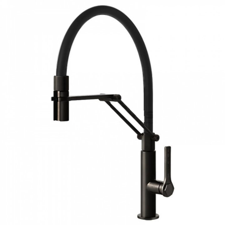 Смеситель для кухни Gessi Officine Gessi, Black Metal Brushed PVD (60055707)