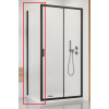Бокова стінка Alienta Black S 800х1900 прозоре 10270080-54-01