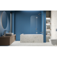 Шторка на ванну Radaway Garda Chrome PND II 1000Rx1500 прозоре 10720100-01-01R
