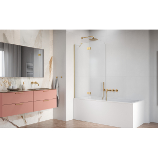 Шторка на ванну Radaway Garda Brushed Gold PND II 1000Lx1500 прозоре 10720100-99-01L